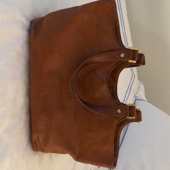 TORY BURCH Leather Tote Brown - Picture 2 of 6